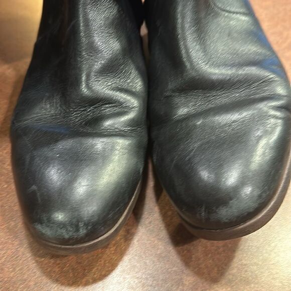 UGG BERYL EQUESTRIENNE LEATHER BOOTS. Black size 8 - Picture 4 of 5